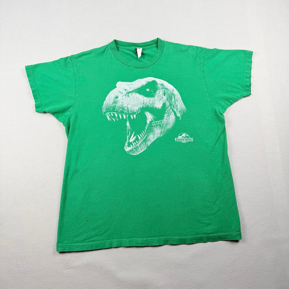 Jurassic World T-Rex Graphic Tee Green Size Large